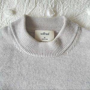 SOLD❌Aritzia Wilfred Mockneck Cropped Wool Sweater